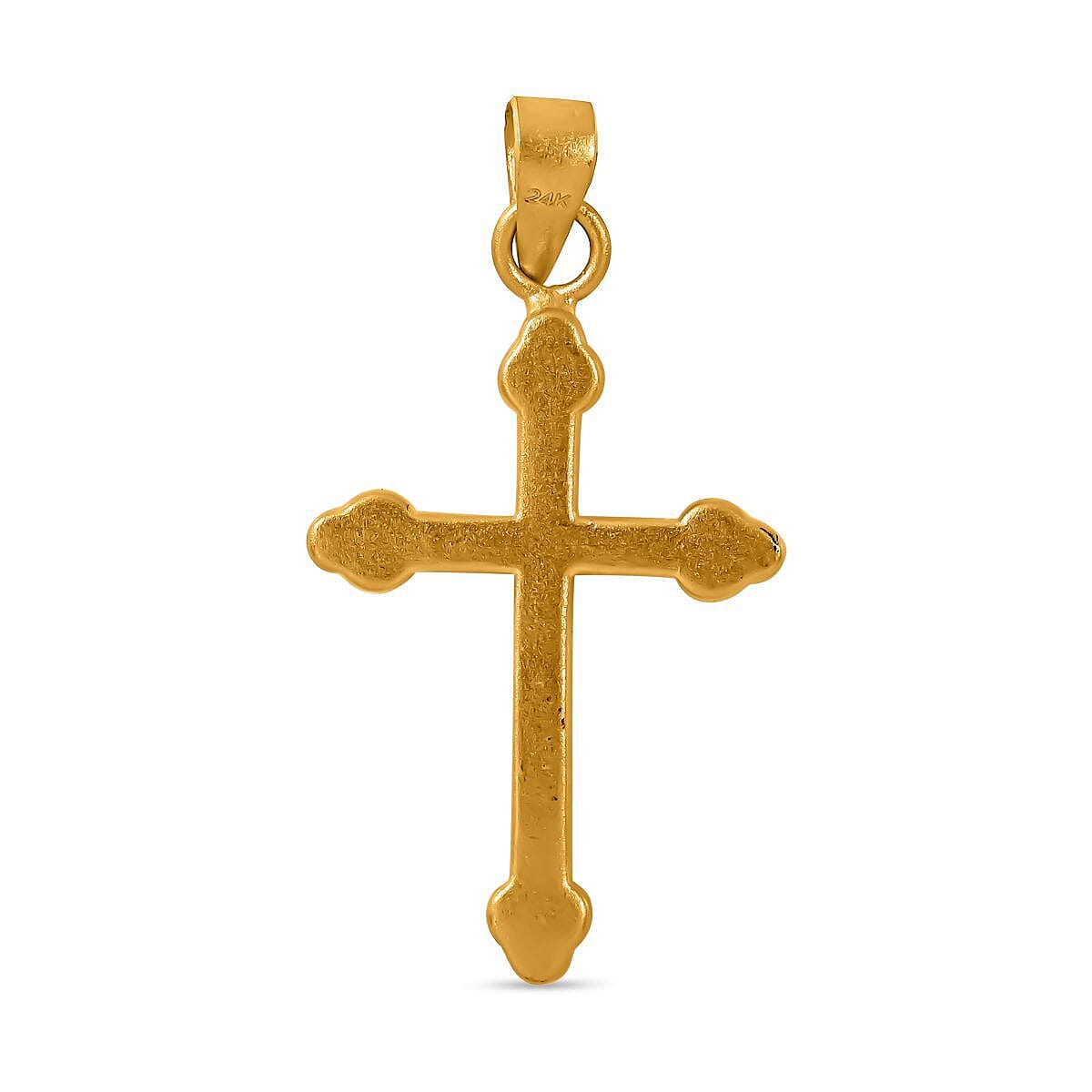 Treasure Deal- 24K Yellow Gold Cross Pendant