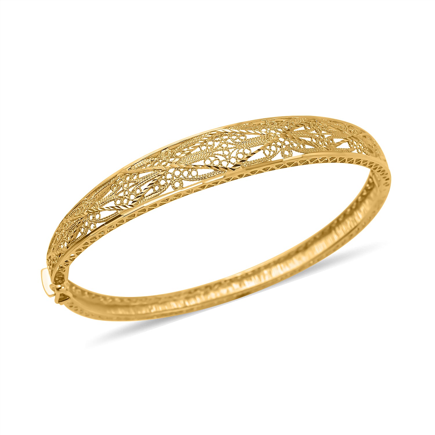 18K Yellow Gold Bangle (Size 7.5)