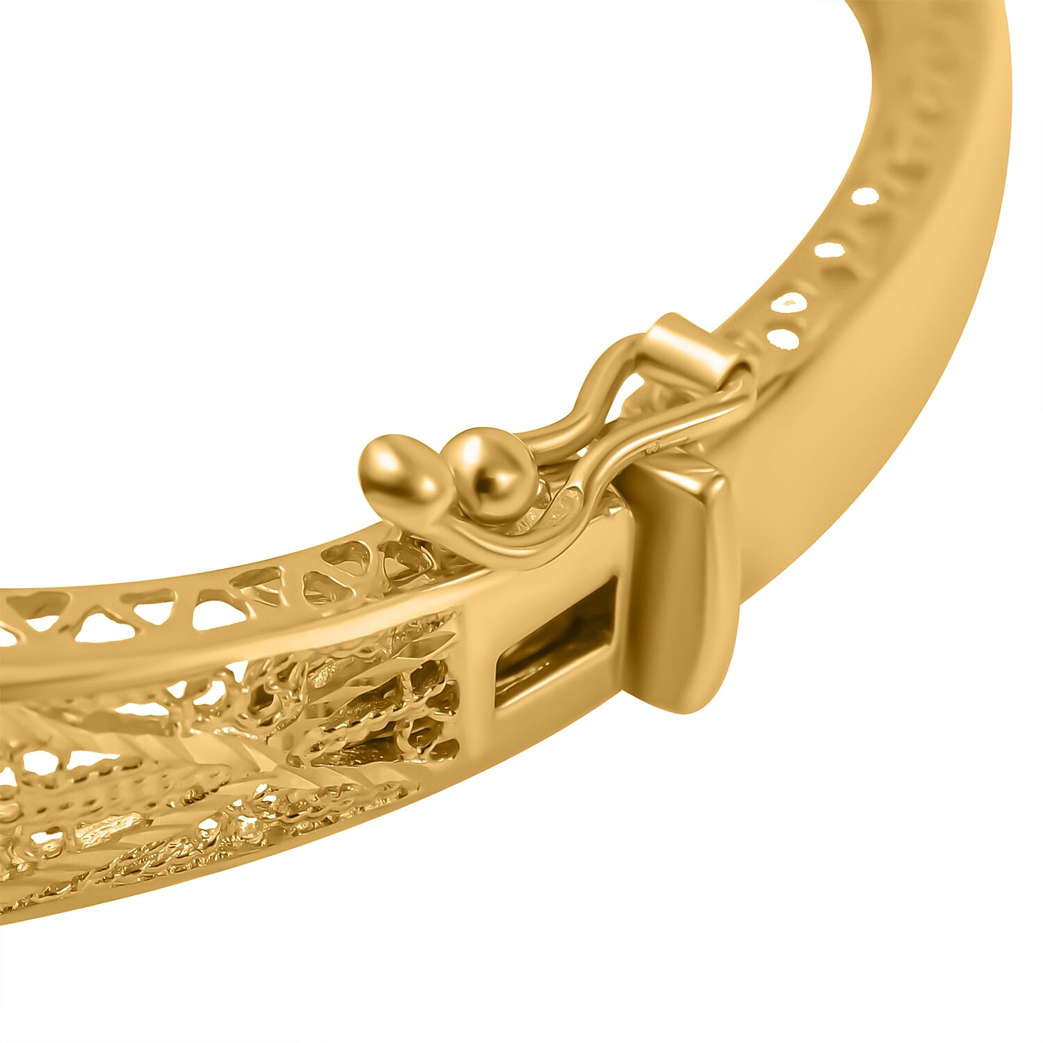 18K Yellow Gold Bangle (Size 7.5)