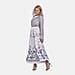 La Marey Floral Print Maxi Skirt
