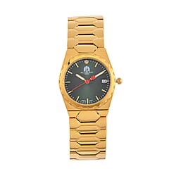 William Hunt Ronda 505 Grey Dial with Date WR Watch with Stainless Steel Strap in Silver Tone