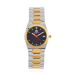 William Hunt Ronda 505 Grey Dial with Date WR Watch with Stainless Steel Strap in Silver Tone