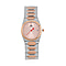 William Hunt Swiss Movement Diamond Studded Ladies Watch with White Dial and Silver and Silver Tone