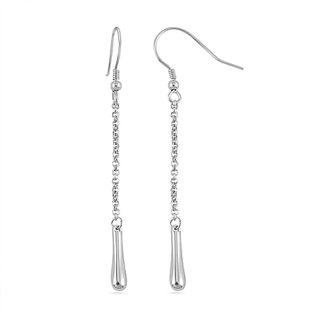 Lucy Q Drip Collection - Rhodium Overlay Sterling Silver Drop Earrings