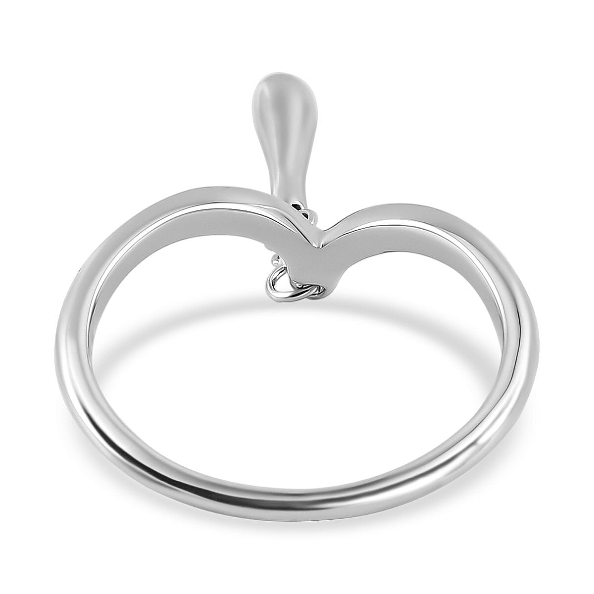 Lucy Q Drip Collection - Rhodium Overlay Sterling Silver Ring