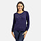Viscose Cardigan and Sweater-Jumper - Navy
