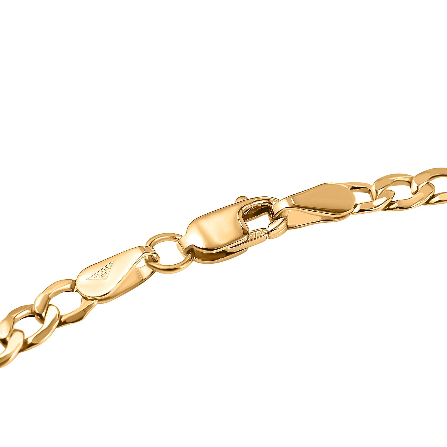 9K Yellow Gold Curb Necklace (Size - 20). Gold Wt 2.68 Gms