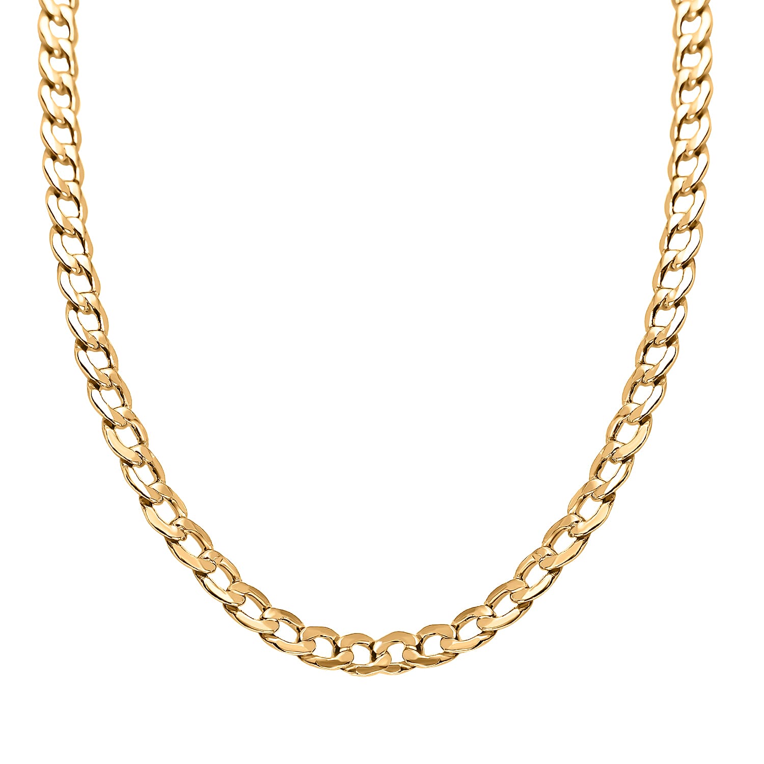 9K Yellow Gold Curb Necklace (Size - 20). Gold Wt 2.68 Gms