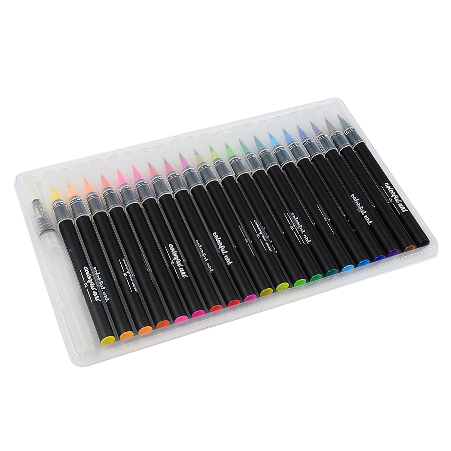 20 Pieces Watercolour Brush Pen Set - Multi