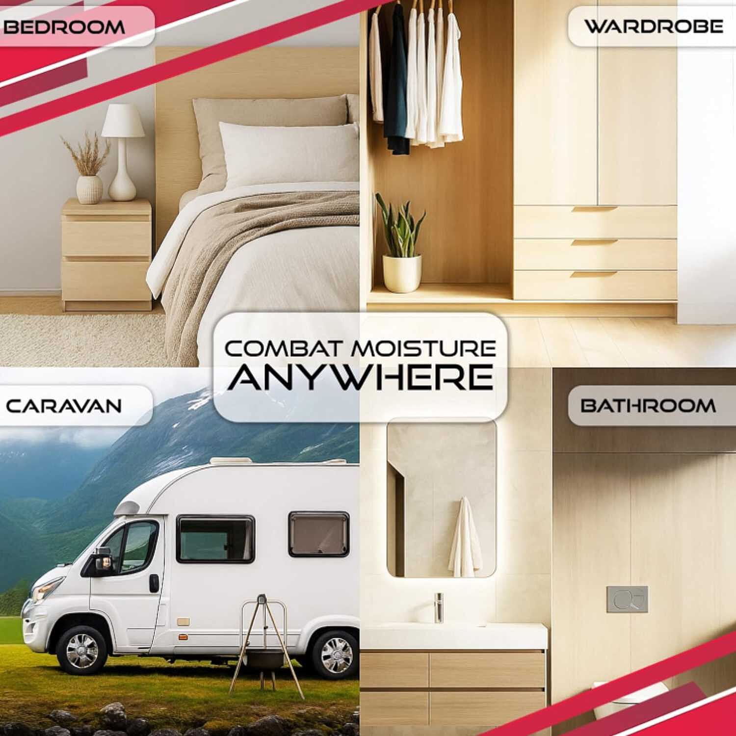 THE SEASONS ESSENTIALS - BIG SET OF 24 - Scented Interior Dehumidifiers (500 ml each)