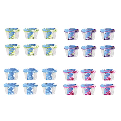 THE SEASONS ESSENTIALS - BIG SET OF 24 - Scented Interior Dehumidifiers (500 ml each)