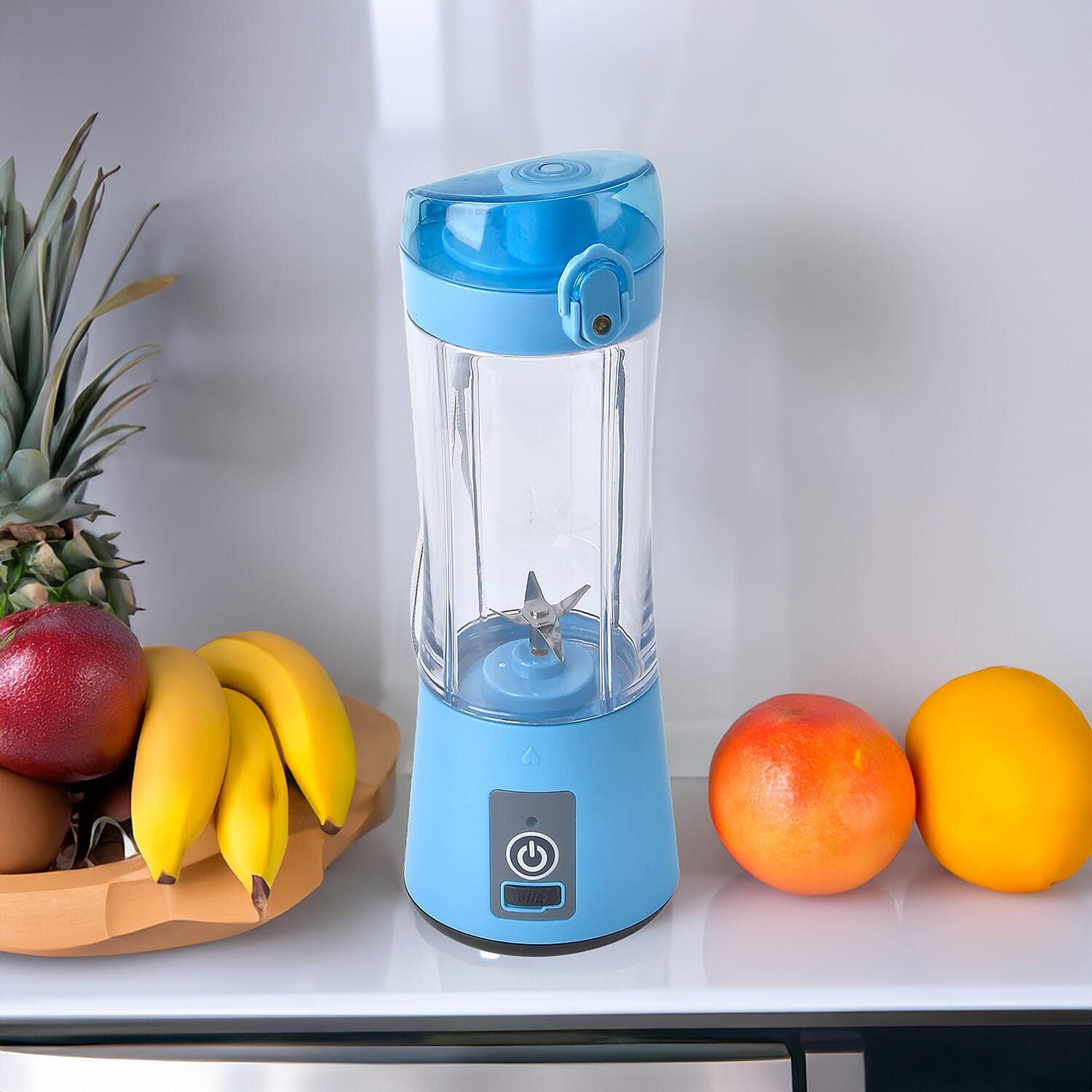 380ml Portable Blender with Detachable Cup - Blue