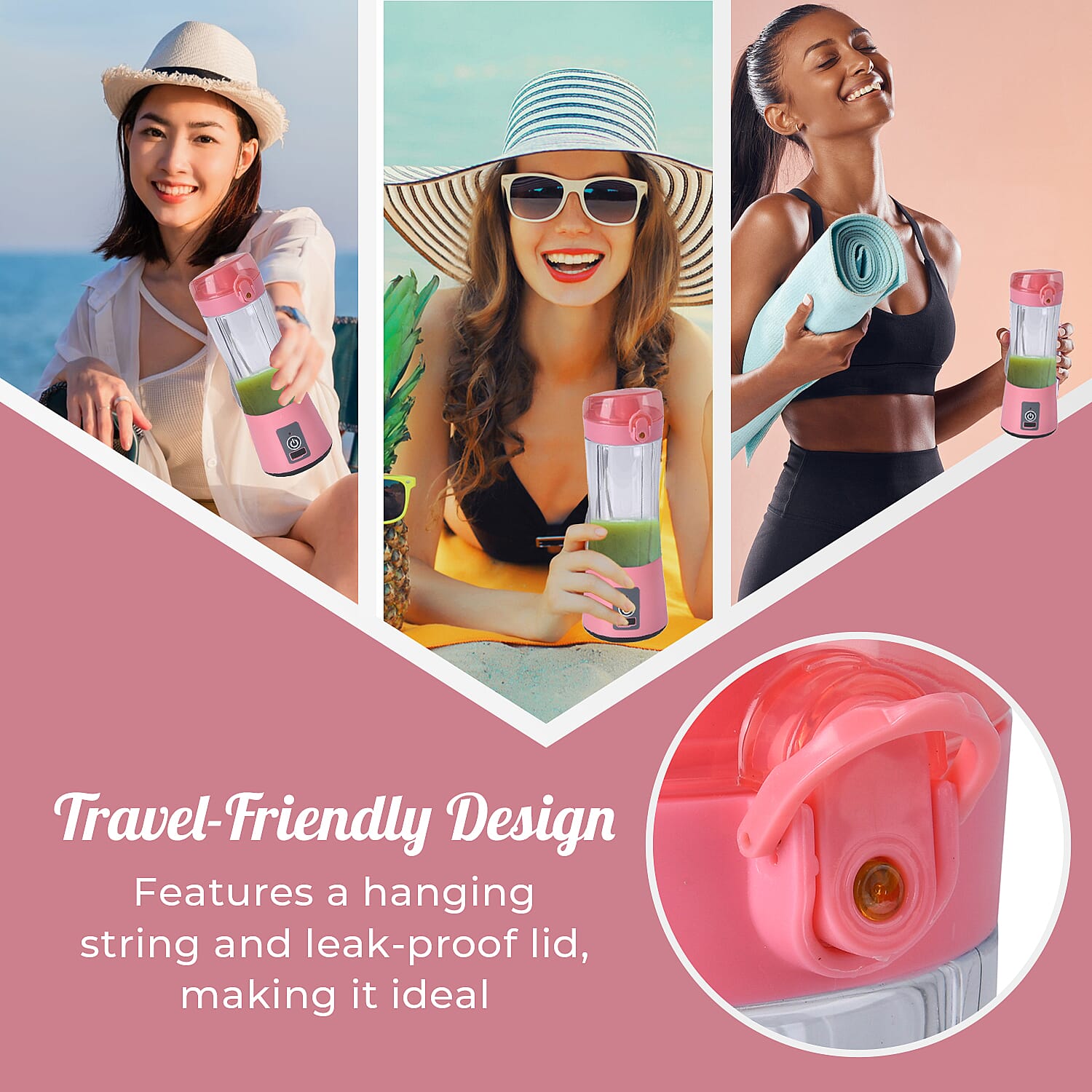 Coffee, Travel Mug and Tea Cup (Size 80x1x238 cm) - Pink & Purple