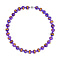 Purple Jadeite Jade Dragon Engraved Necklace (Size - 20) in Rhodium Overlay Sterling Silver 670.00 Ct.