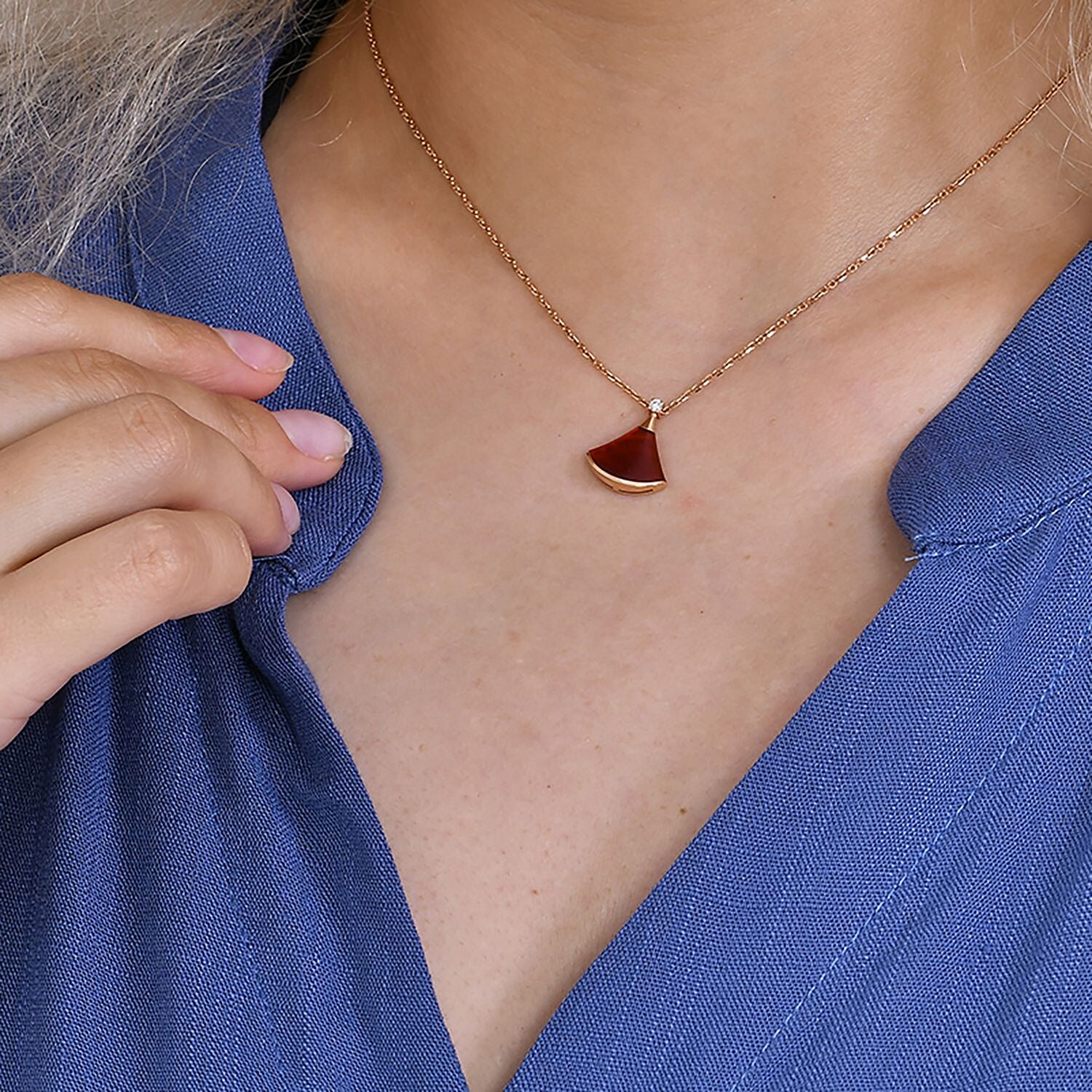 Button Down Boho Tiered Dress (One Size) - Blue