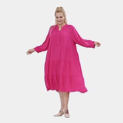 Manchester Closeout Deal Tiered Dress (One Size 8 to 20) - Black