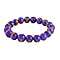 Purple Jadeite Jade Beads Bracelet (Size 6.5-7.5) 170.00 Ct.