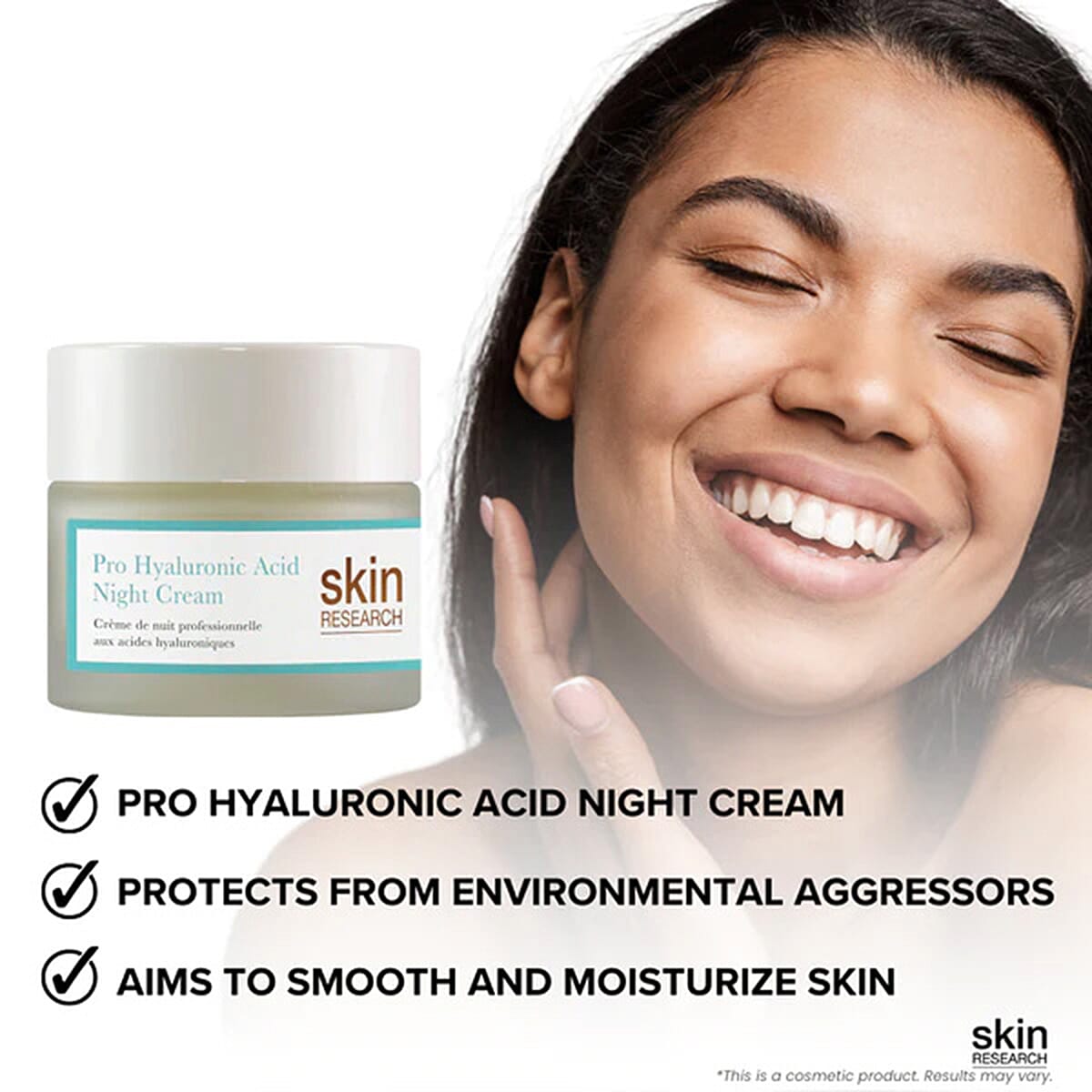 Skin Research Pro Hyaluronic Acid Night Cream - 50ml