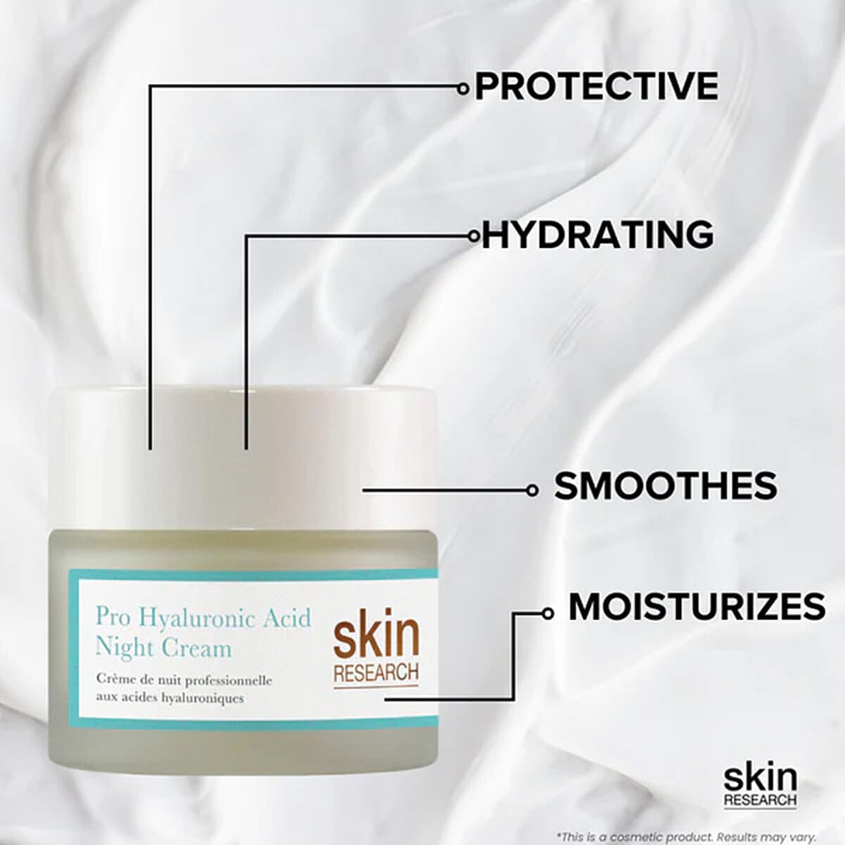 Skin Research Pro Hyaluronic Acid Night Cream - 50ml