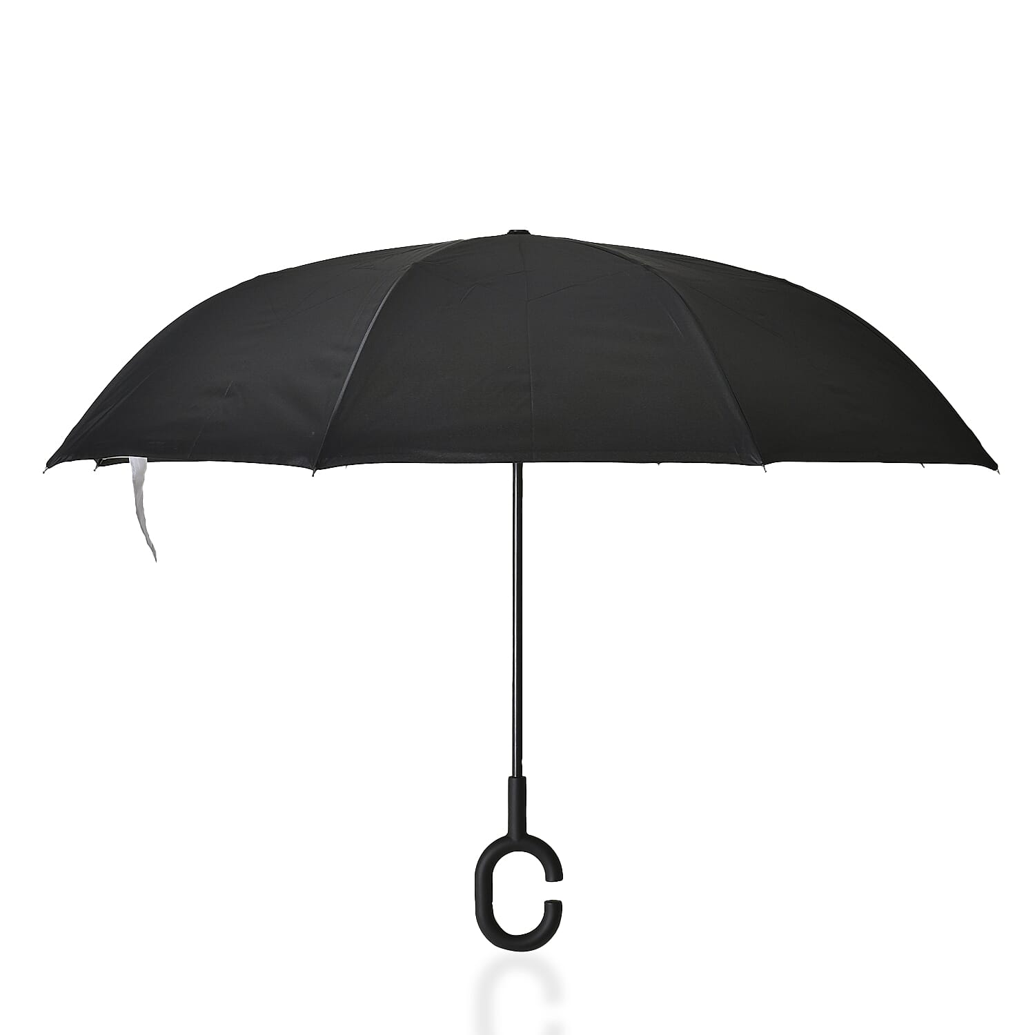 Inverted Umbrella, C Shape Handle Reverse Folding Umbrella, Anti-UV Windproof Travel Umbrella - Green