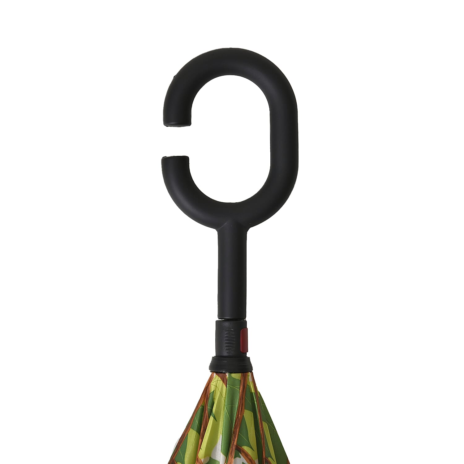 Inverted Umbrella, C Shape Handle Reverse Folding Umbrella, Anti-UV Windproof Travel Umbrella - Green