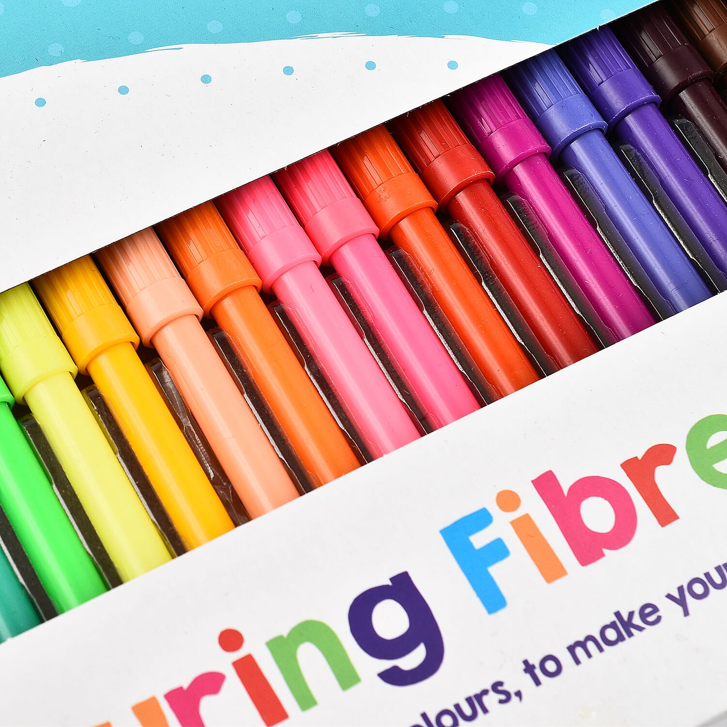 Pack of 24 Colouring Fibre Pens