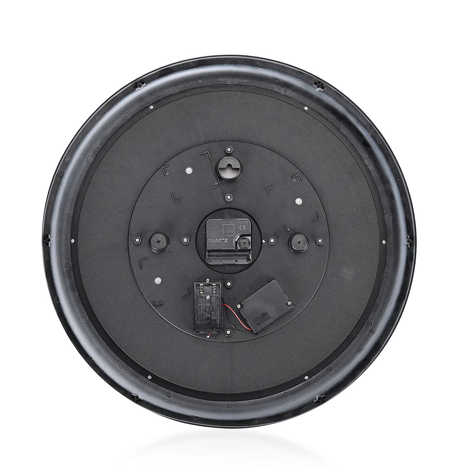 Large Vintage Turning Gears Wall Clock with Large Roman Numerals, Distinctive Retro Design (Size 45 cm) - White Curve