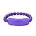 Purple Jadeite Jade Beads Carved Bracelet (Size 7-7.5) 150.00 Ct.