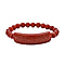 Red Jadeite Jade Beads Carved Bracelet (Size 7-7.5) 150.00 Ct.