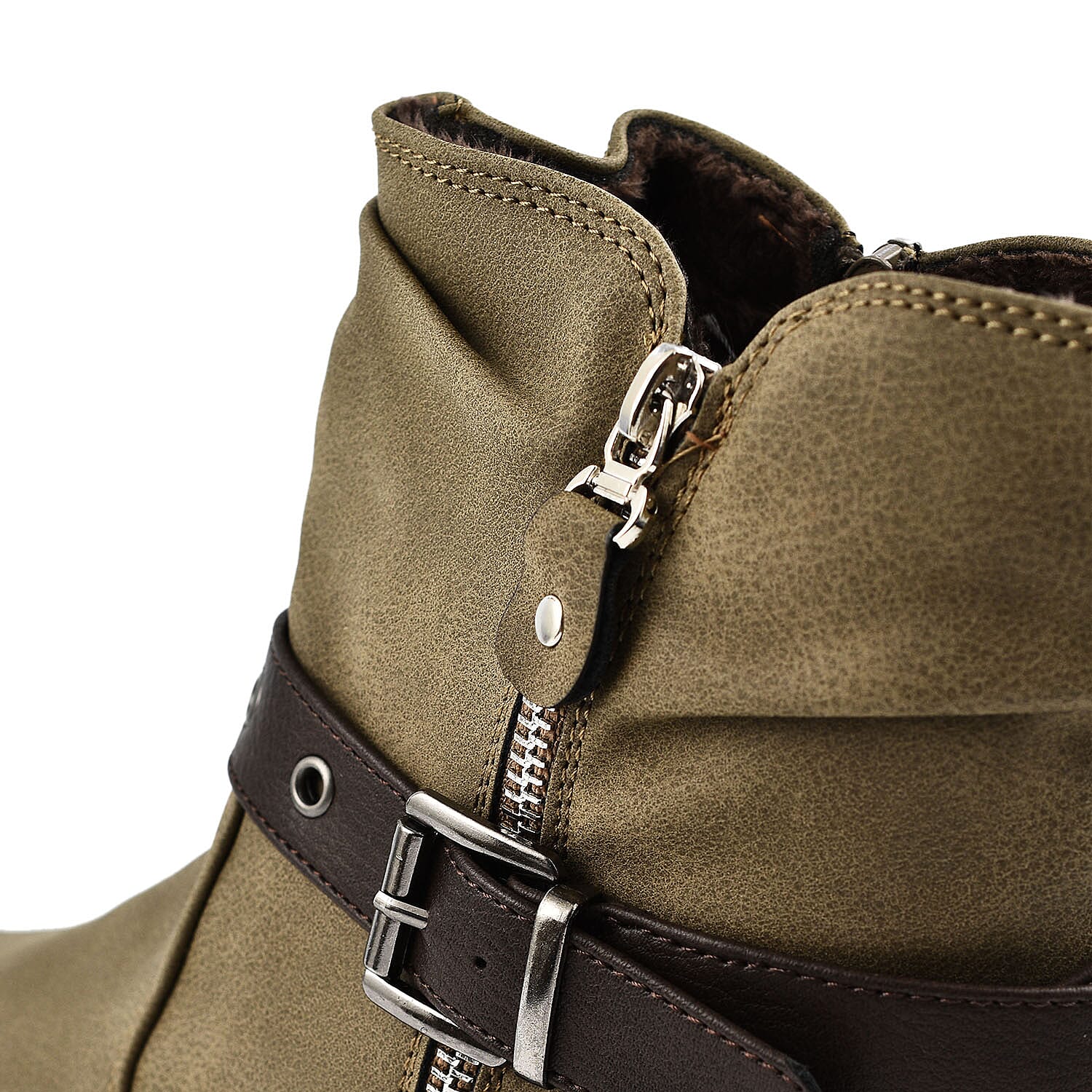 Pia Faux Fur Ladies Boots - Black