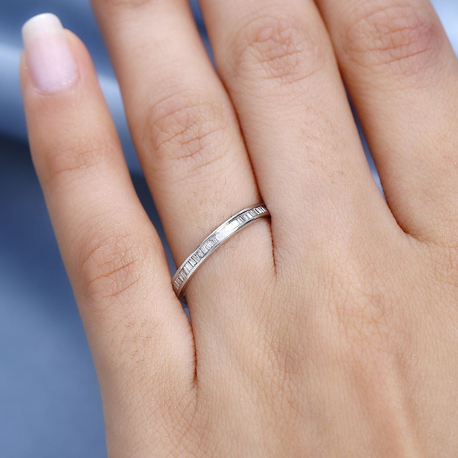 Signature Collection - 950 Platinum SGL Certified (I1-G-H)  Diamond Ring 0.50 Ct.