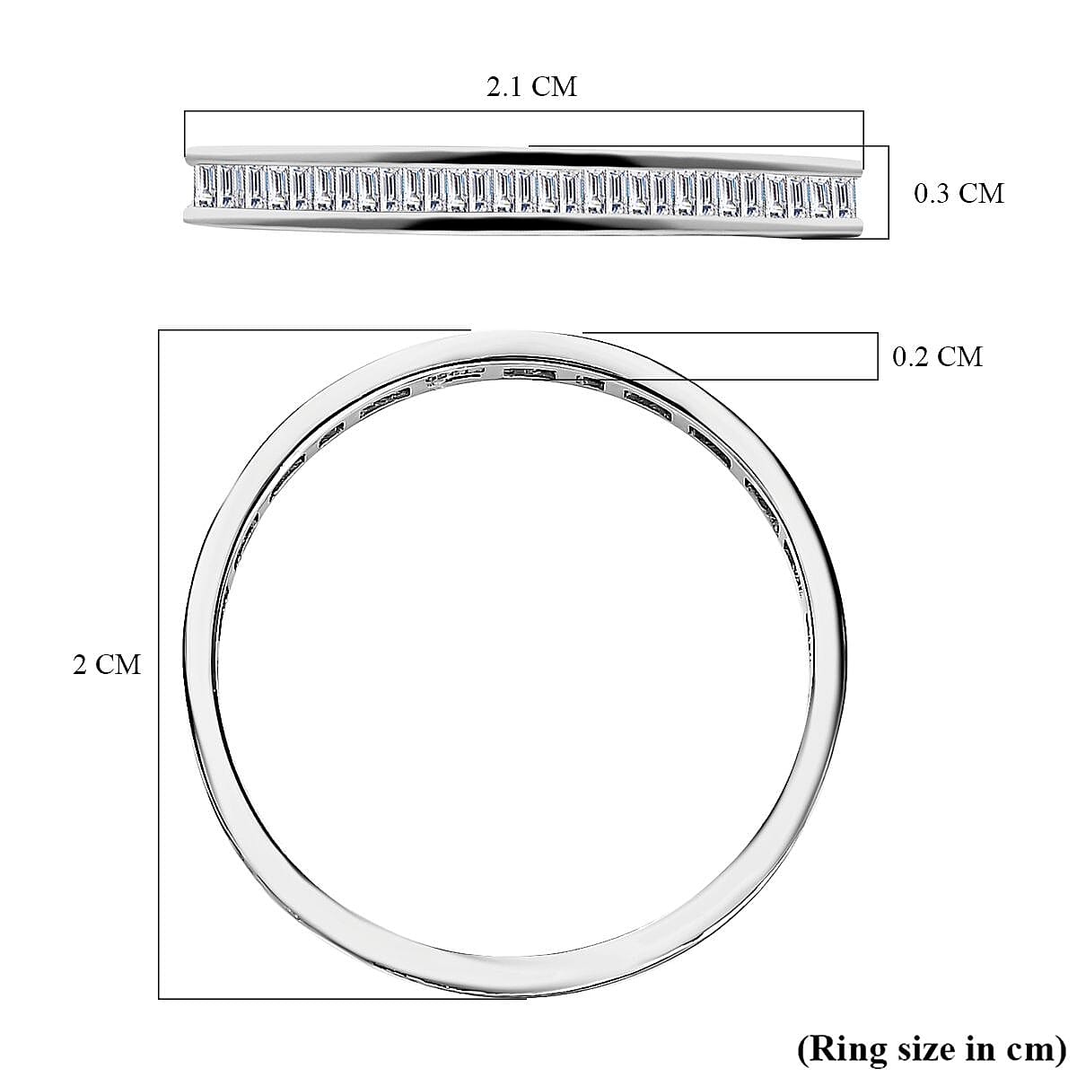 Signature Collection - 950 Platinum SGL Certified (I1-G-H)  Diamond Ring 0.50 Ct.