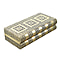 Handcrafted Oxidized Aluminium Storage/Jewelry Box with Mirror - Gold