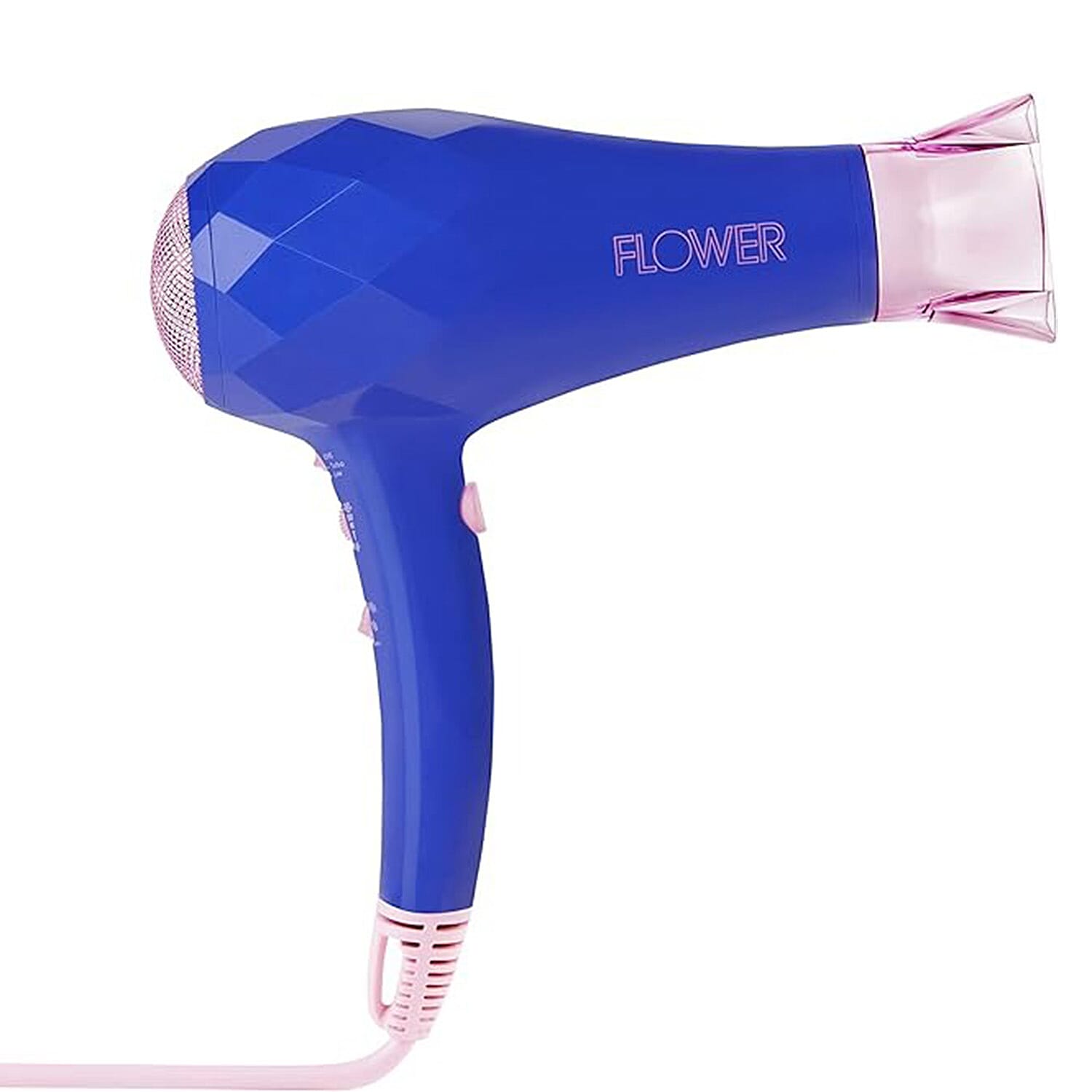 Flower Beauty by Drew Barrymore Ionic Energy Efficient Pro Hair Dryer with 2 Heat Settings and Adjustable Airflow