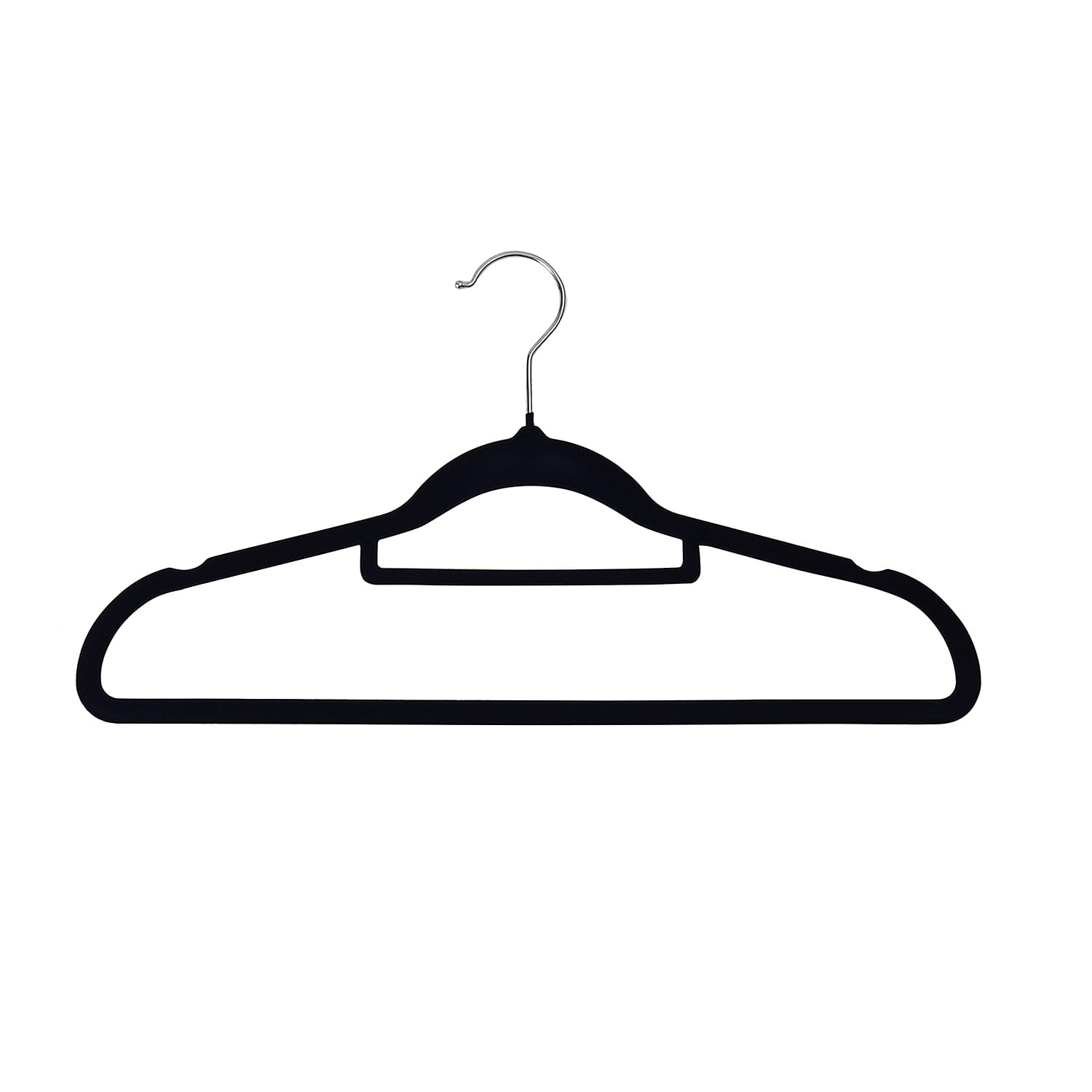 Set of 24 Velvet Hangers with 360-Degree Swivel Hook - Navy