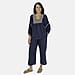 TAMSY Pure Cotton Elasticated Waist Cropped Trouser