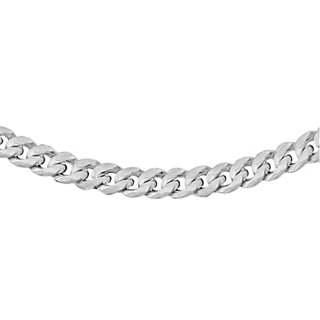 RACHEL GALLEY - Sterling Silver Curb Necklace (Size - 20), Silver Wt. 14.30 Gms