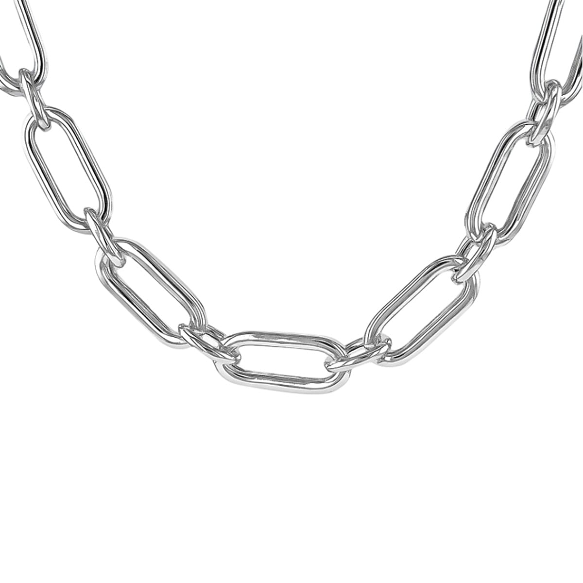 Sterling Silver Rolo Paper Clip Chain (Size - 18), Silver Wt 16.40 GM