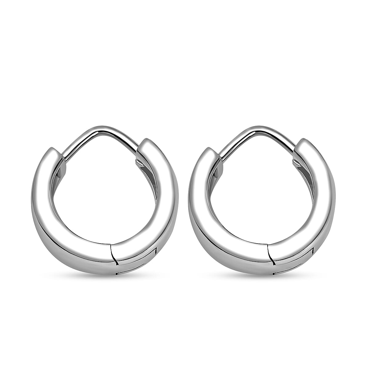 Sterling Silver Hinged Hoop Earrings