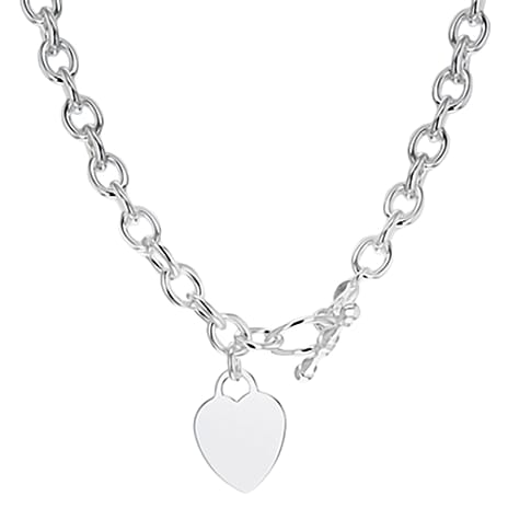 Sterling Silver Necklace (Size - 18)