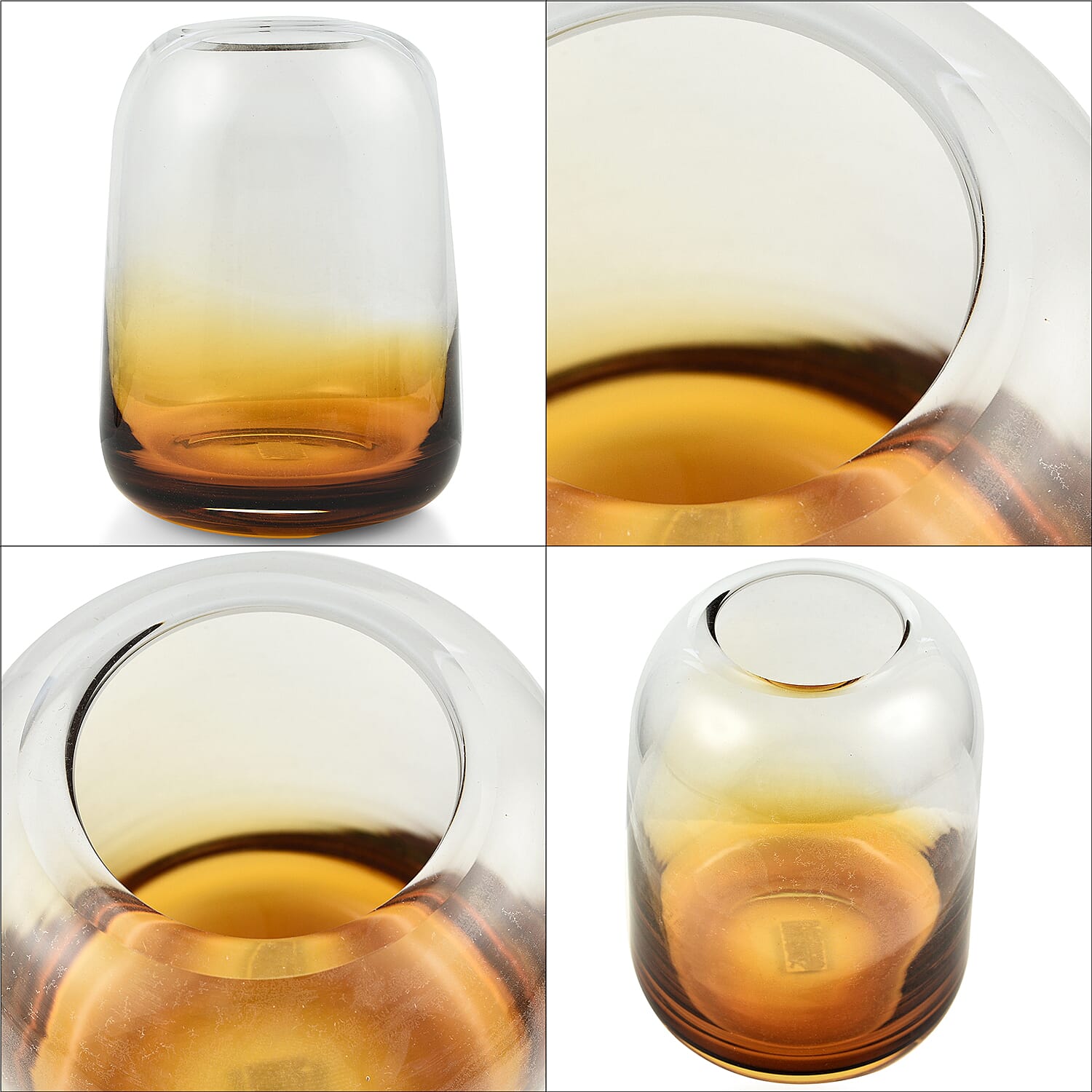 Alnwich Small Glass Vase (Cinnamon) - Smoke Tan