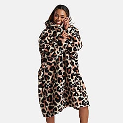 Frenchie Luxury Fleece Snuggle Womens Hoodie (One Size) - Navy