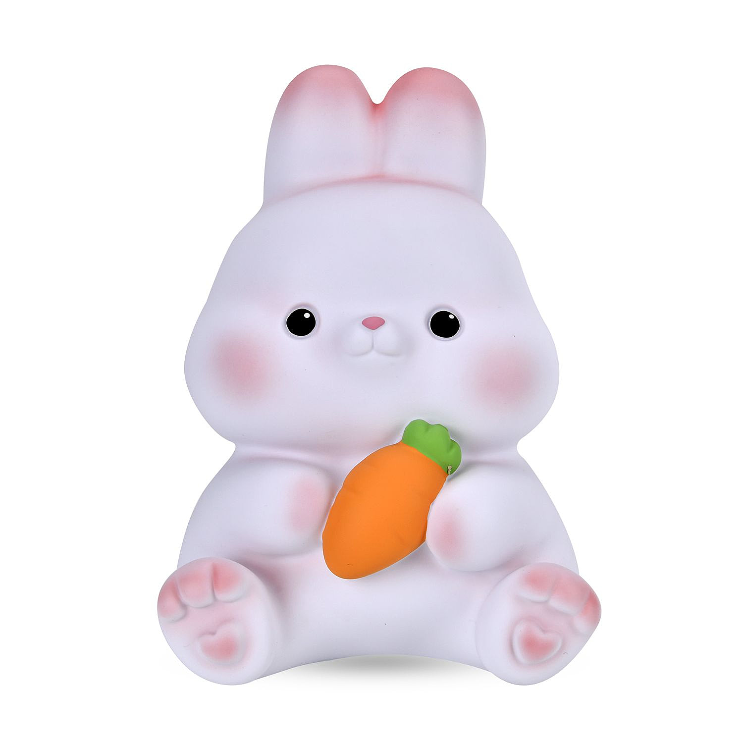 Money Bank with a Rabbit Holding a Rabbit- Pink
