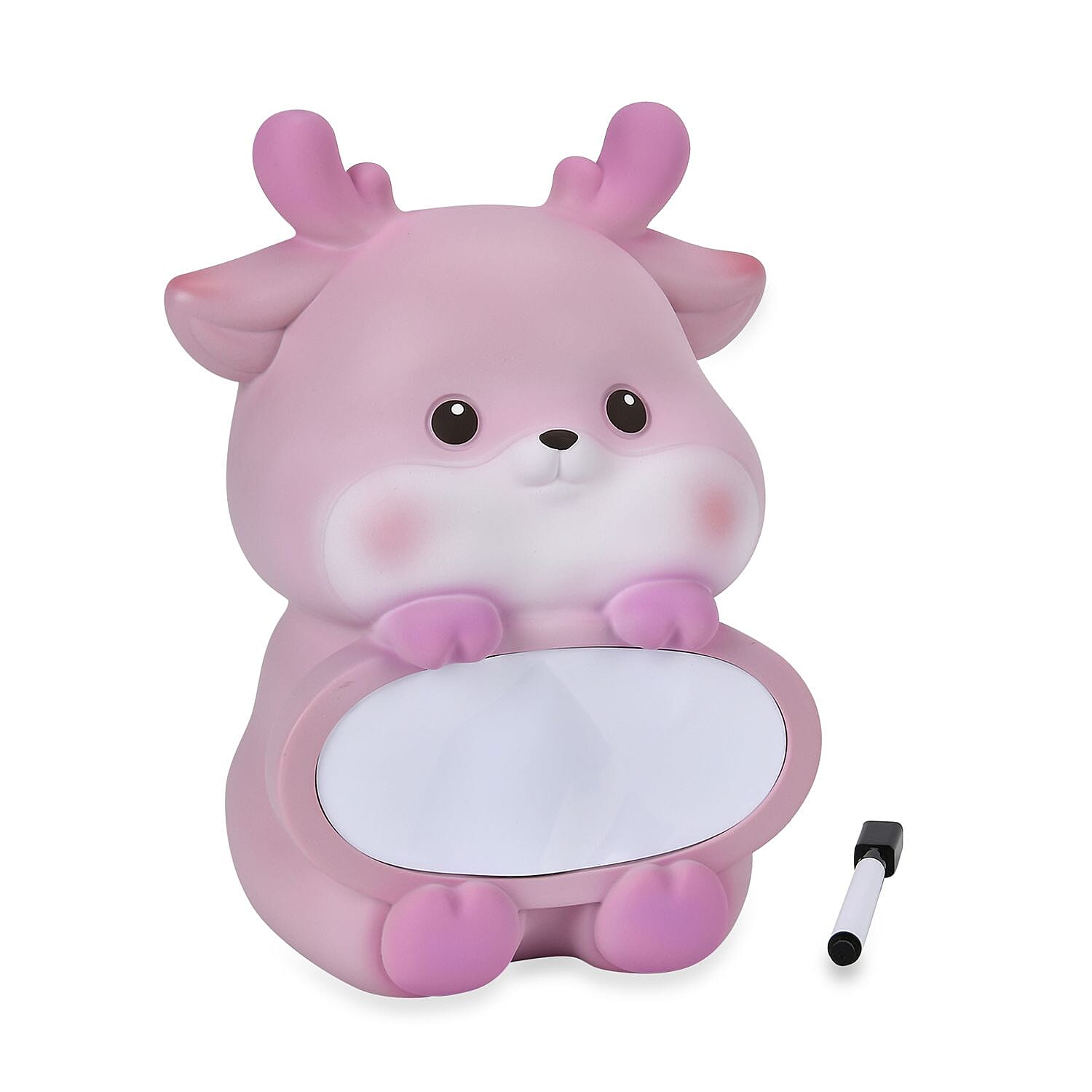 Money Bank Pink Reindeer with White Board