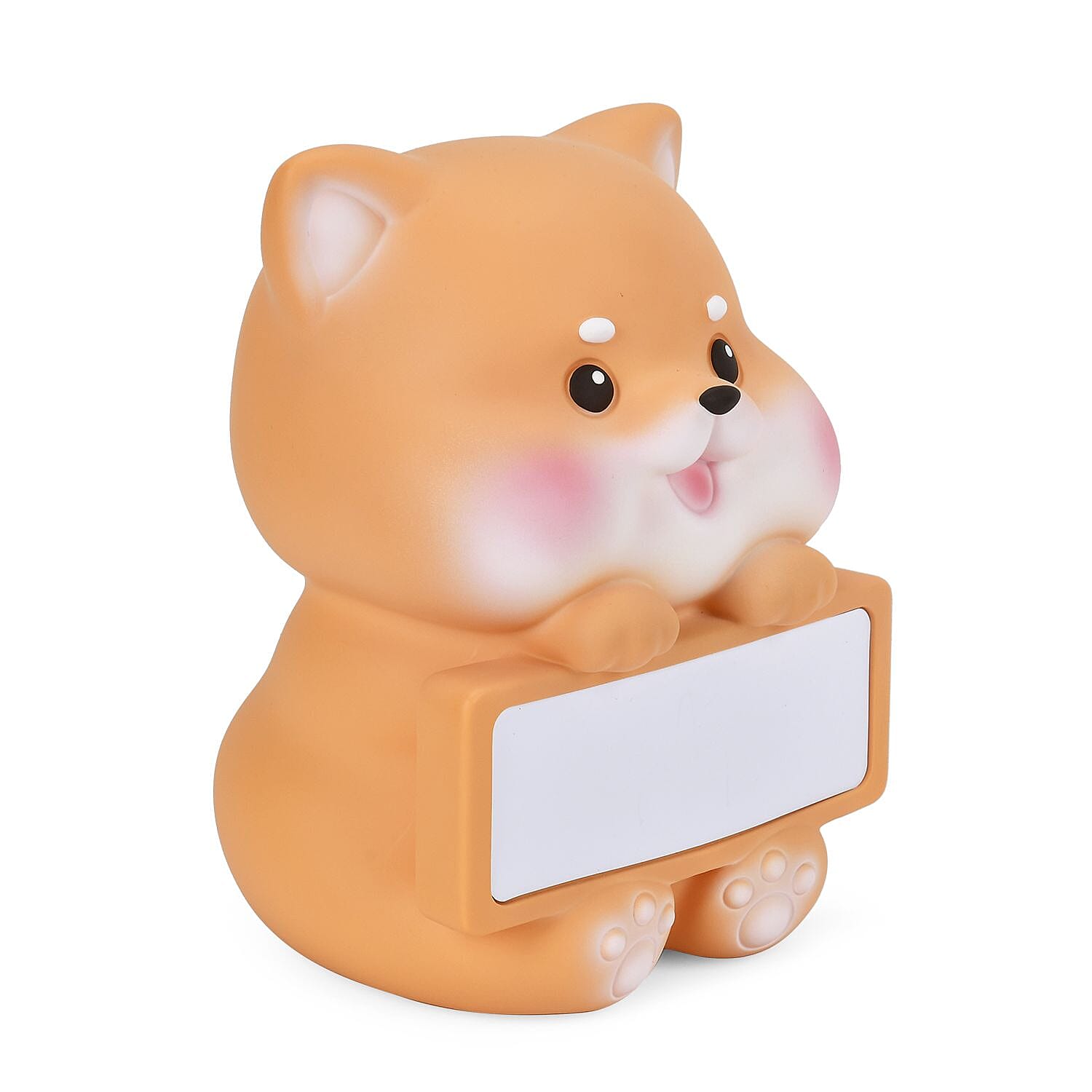 Money Bank Dog Holding a Whiteboard