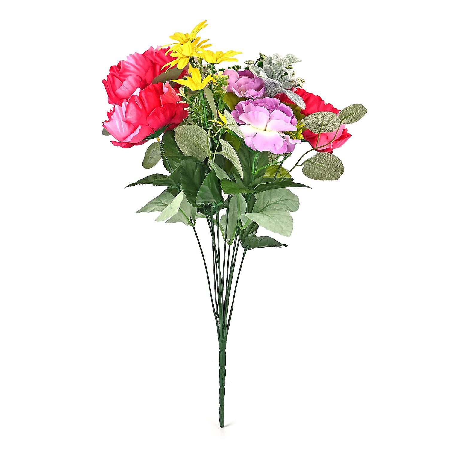 Peony Rose Large Faux Flower Bouquet - Multi