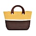 Pure Cotton Knitted Handbag with Wooden Handle