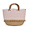 100% Cotton Knitted Summer Picnic Bag - Red