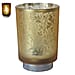 Lesser - Pavey Leaf Design Battery Powered LED Lamp (Size 15x10x10 cm) - Gold