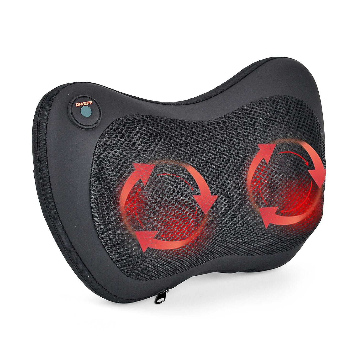 Soul Smart Shiatsu Massage Pillow for Neck & Back - Black